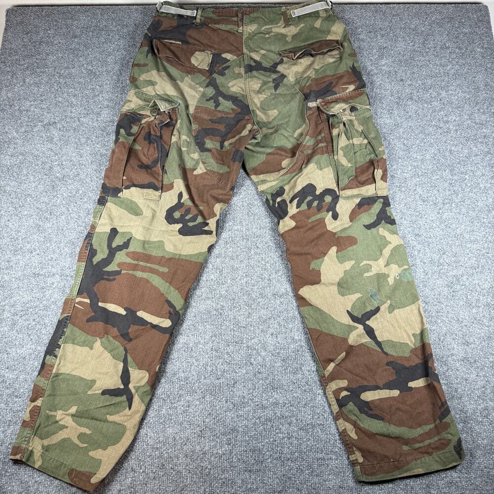 Vintage U.S. Army Woodland Camouflage Cold Weather Pants Medium Regular 31 x 32 - Picture 3 of 11